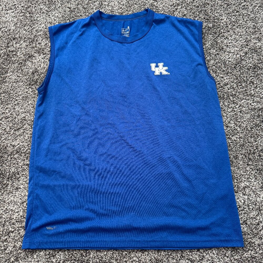 Nike Men's S Univ. of Kentucky Tank Top Blue